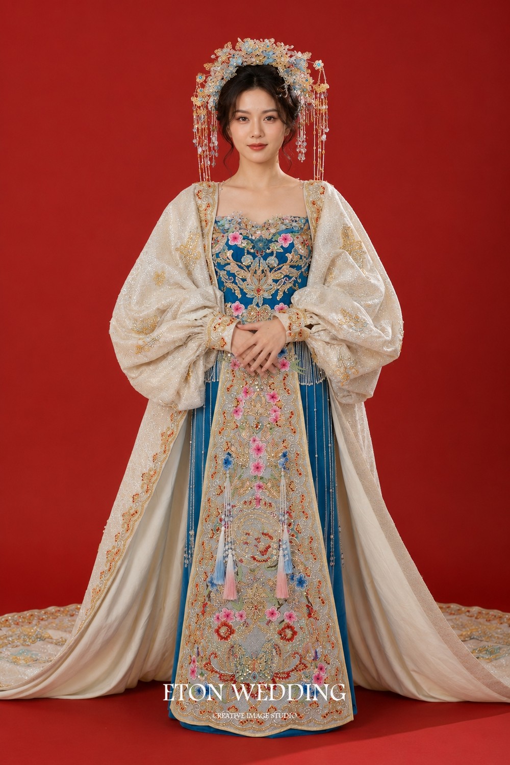 中式禮服,秀禾服,新中式禮服,漢服,漢婚服,龍鳳褂